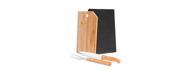 kit-para-cozinha-em-bambu-inox-oregon-com-tabua-3-pcs